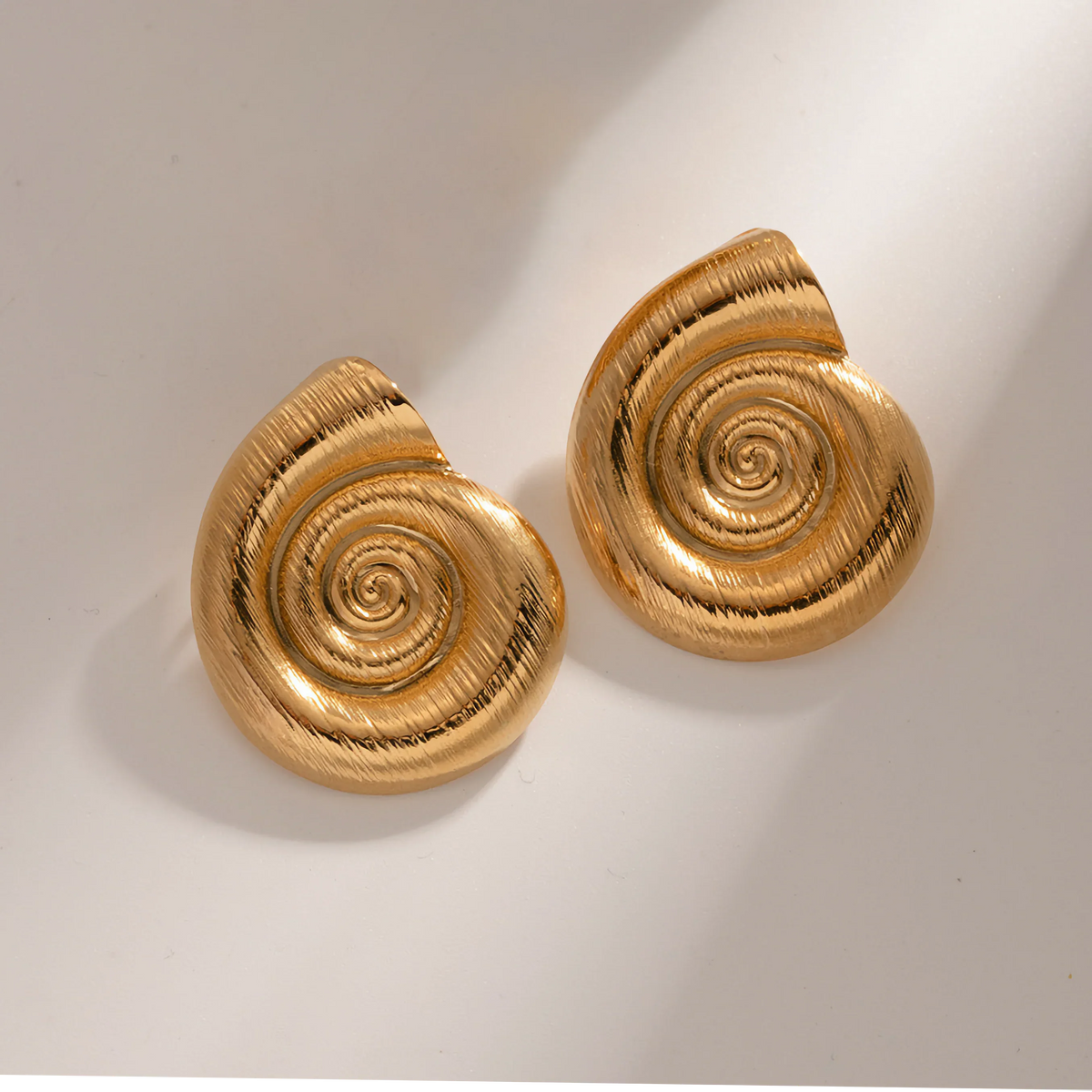 [Echo Fine]Nauticia Gold Shell Earrings