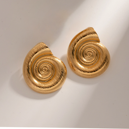 [Echo Fine]Nauticia Gold Shell Earrings