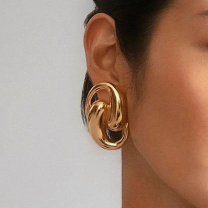 [Echo Fine]Dansley Water Drop Gold Earrings