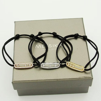[ECHO]Messika Care(s) pink cord pavé bracelet