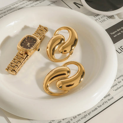 [Echo Fine]Dansley Water Drop Gold Earrings