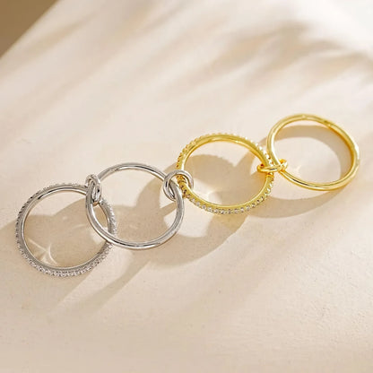 [Echo Fine]Ivy Stacked Diamond Ring