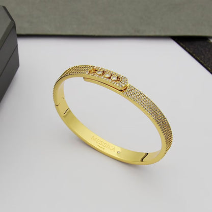 [ECHO]Move Noa Full Pavé Diamond Bangle Bracelet