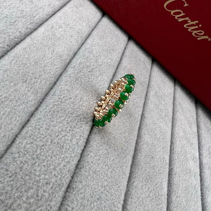 [ECHO]ROSE GOLD  AGATE RIVET RING ASIA LIMITED EDITION