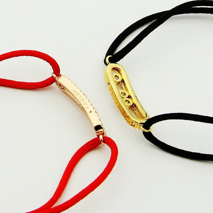 [ECHO]Messika Care(s) pink cord pavé bracelet