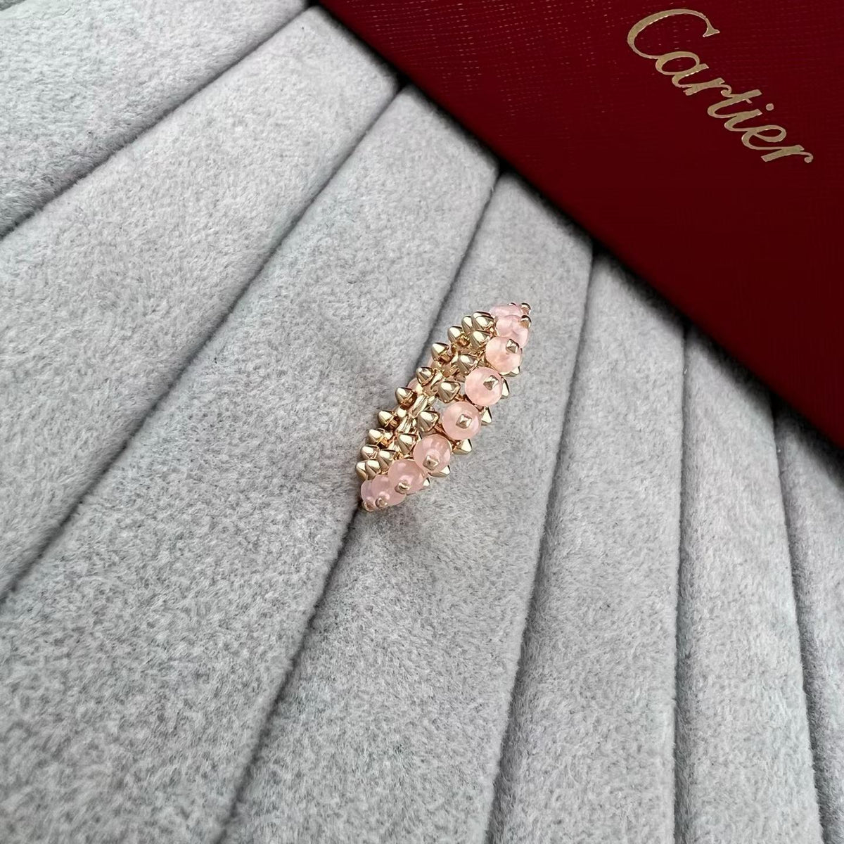 [ECHO]ROSE GOLD  AGATE RIVET RING ASIA LIMITED EDITION