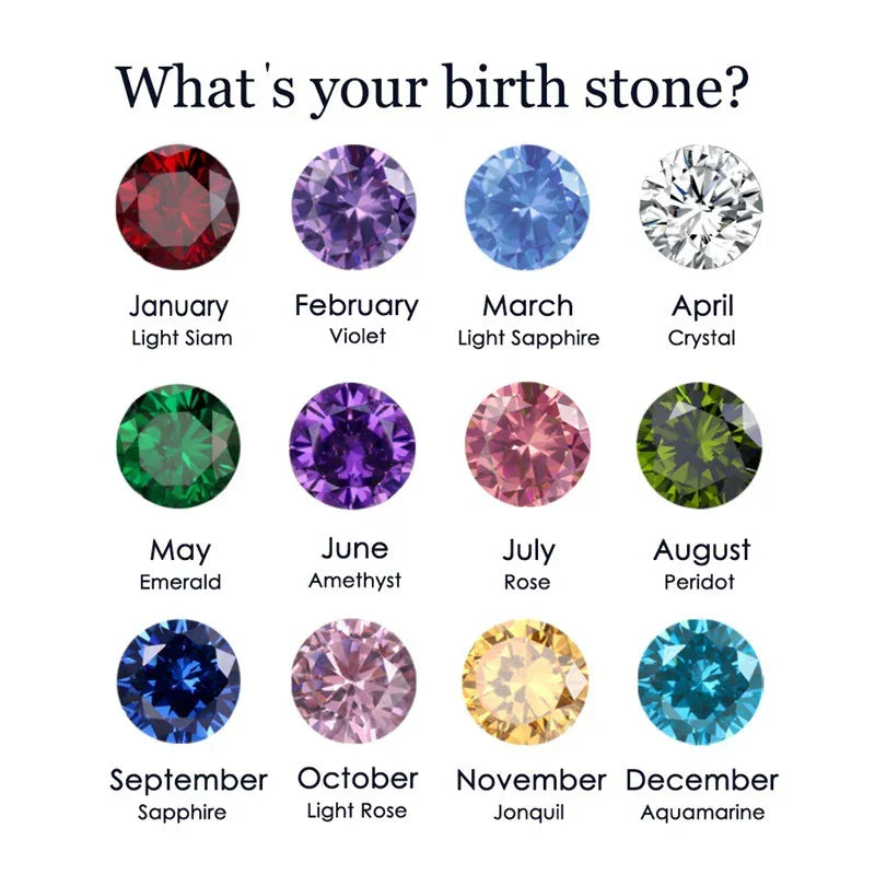 [Echo Fine]Amelia Birthstone Stacker Ring