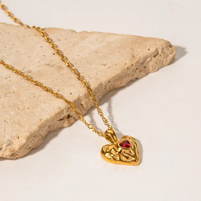 [Echo Fine]Vesper Gold Heart Necklace