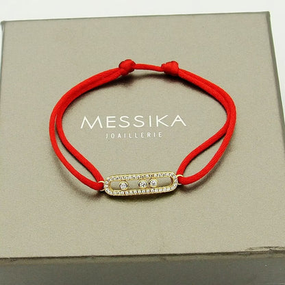 [ECHO]Messika Care(s) pink cord pavé bracelet