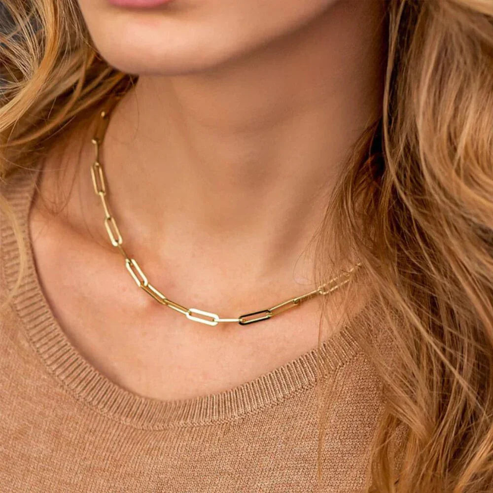 [Echo Fine]Amber Gold Chain Necklace