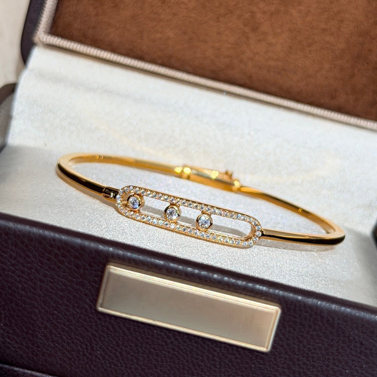 [ECHO]Move Pavé Diamond Bangle Bracelet M