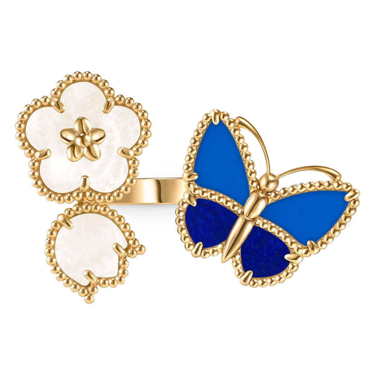 [ECHO]LUCKY SPRING BUTTERFLY OPEN-FACE RINGS