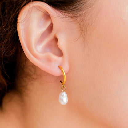 [Echo Fine]Asa Freshwater Pearl Earrings