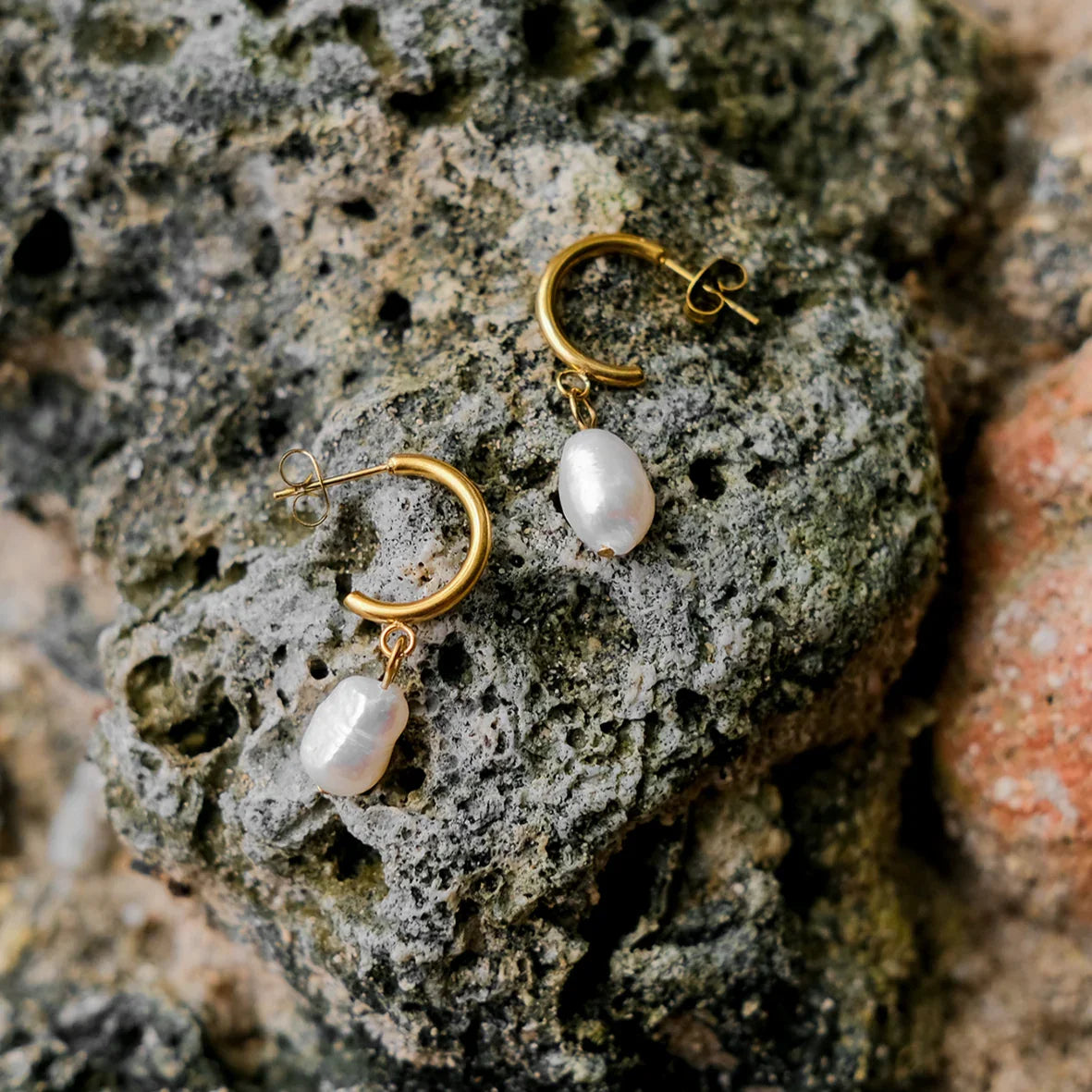 [Echo Fine]Asa Freshwater Pearl Earrings