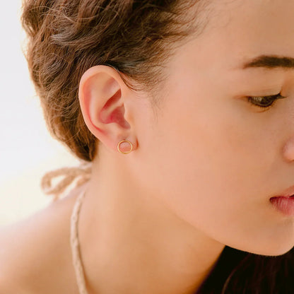 [Echo Fine]Aureole Gold Earrings