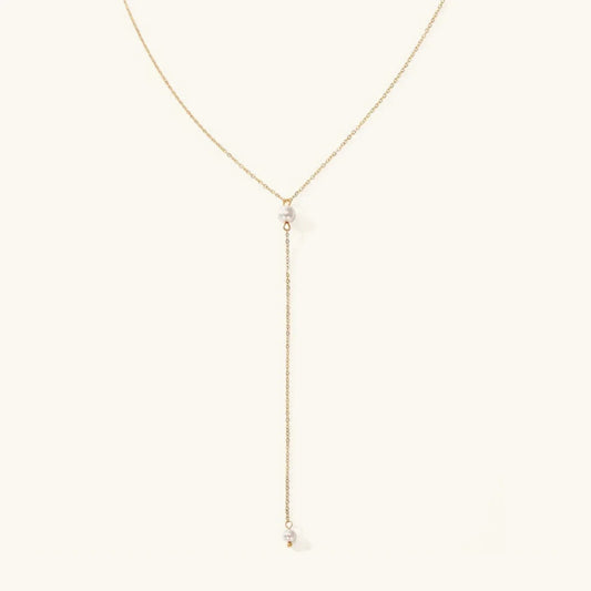 [Echo Fine]Beatrice Pearl Tassel Necklace