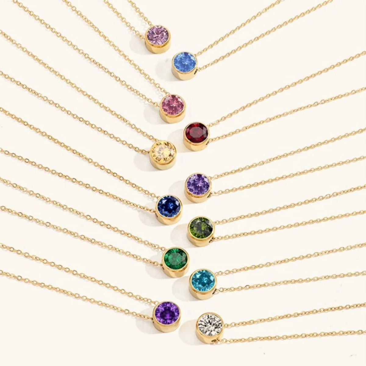 [Echo Fine]Amelia Birthstone Necklace
