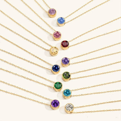 [Echo Fine]Amelia Birthstone Necklace