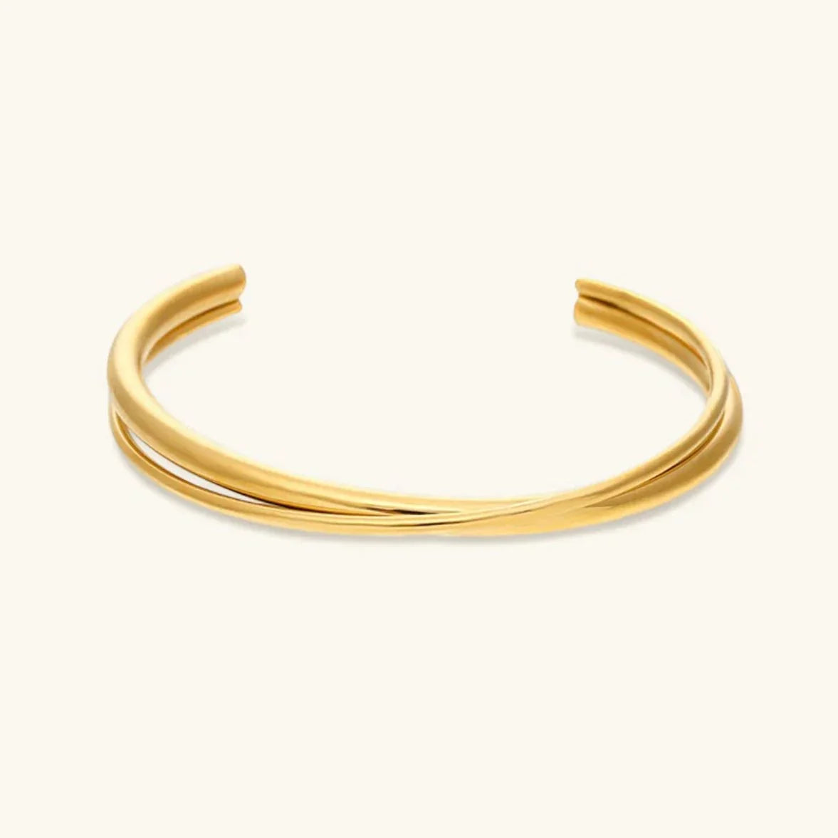 [Echo Fine]Rianne Layered Gold Bangle