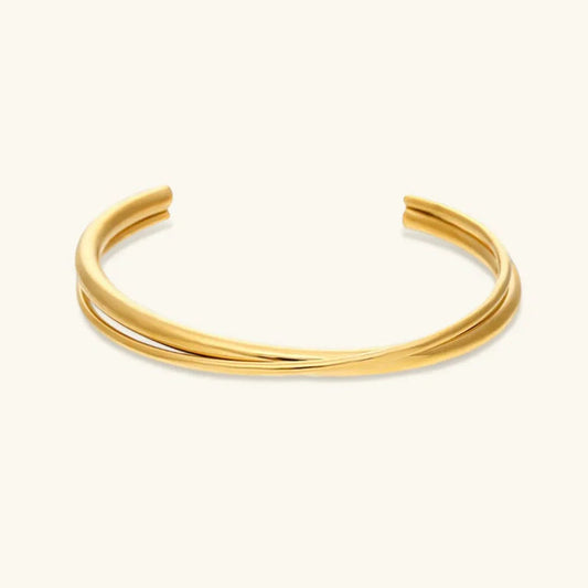 [Echo Fine]Rianne Layered Gold Bangle