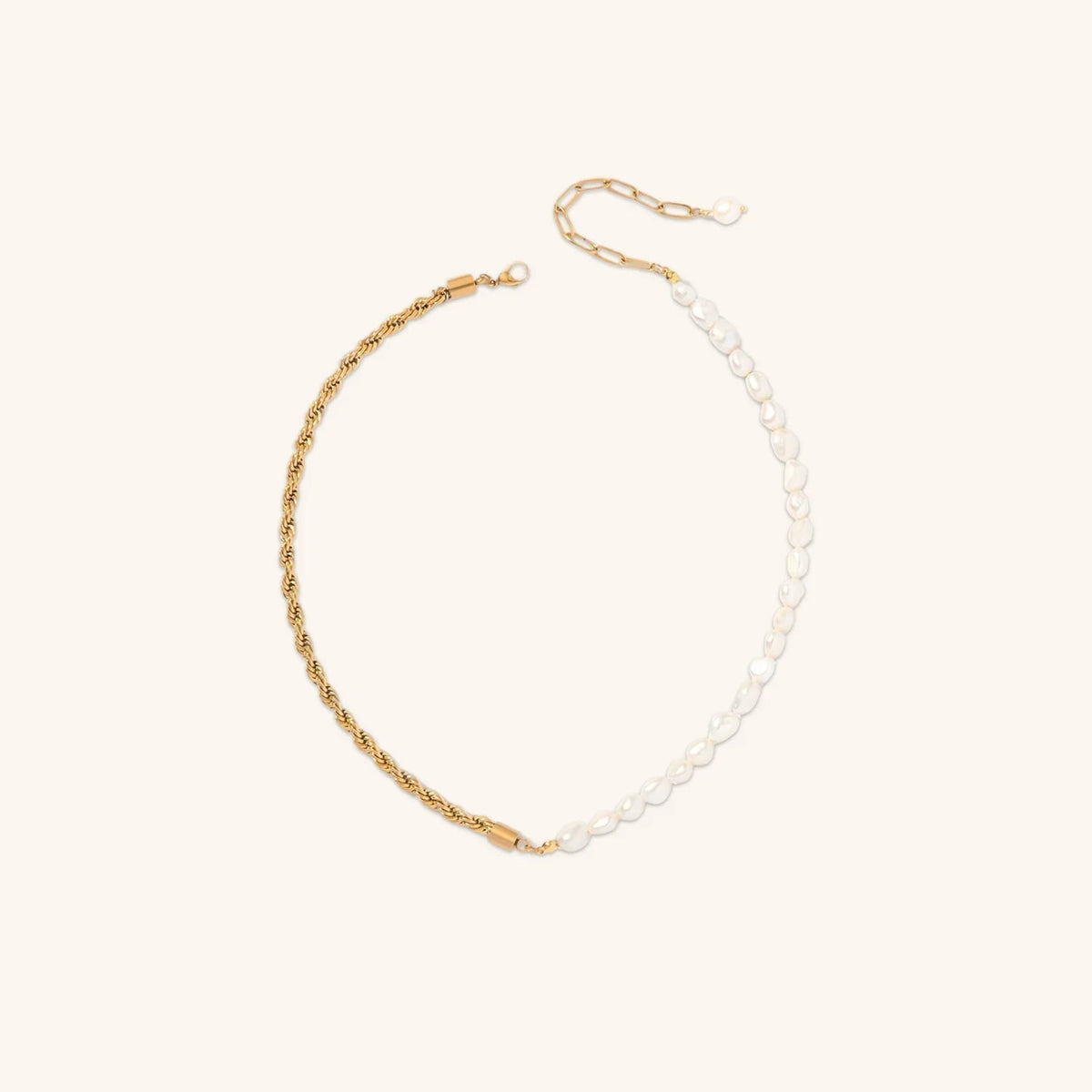 [Echo Fine]Dualia Gold Pearl Necklace