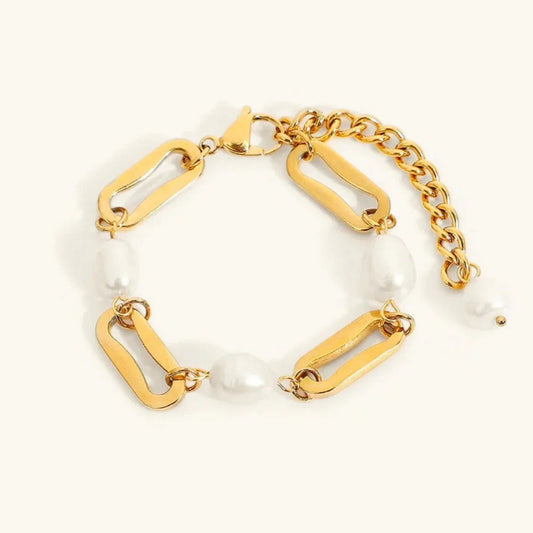 [Echo Fine]Janna Pearl Chain Bracelet