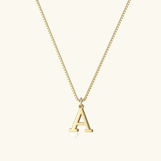[Echo Fine]Therese Letter Initial Gold Necklace