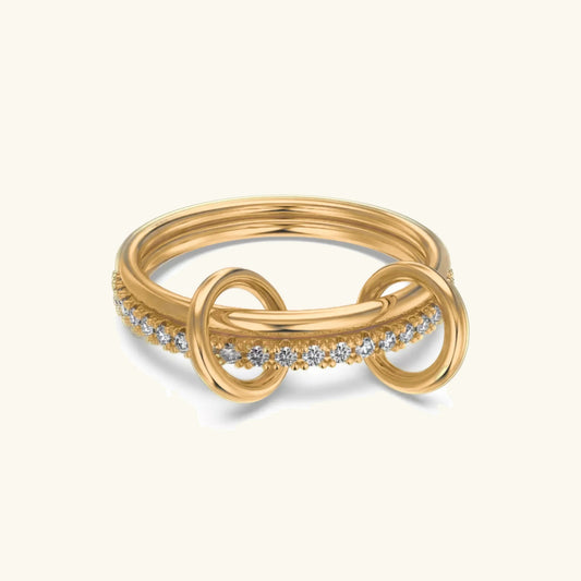 [Echo Fine]Adela Stacked Diamond Ring