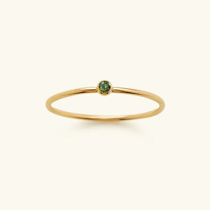 [Echo Fine]Amelia Birthstone Stacker Ring