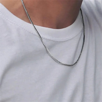 [Echo Fine]Danica Box Chain Gold Necklace