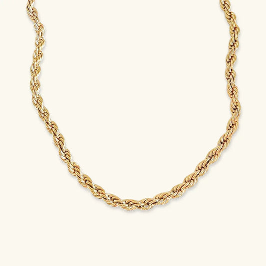 [Echo Fine]Bianca Rope Chain Gold Necklace