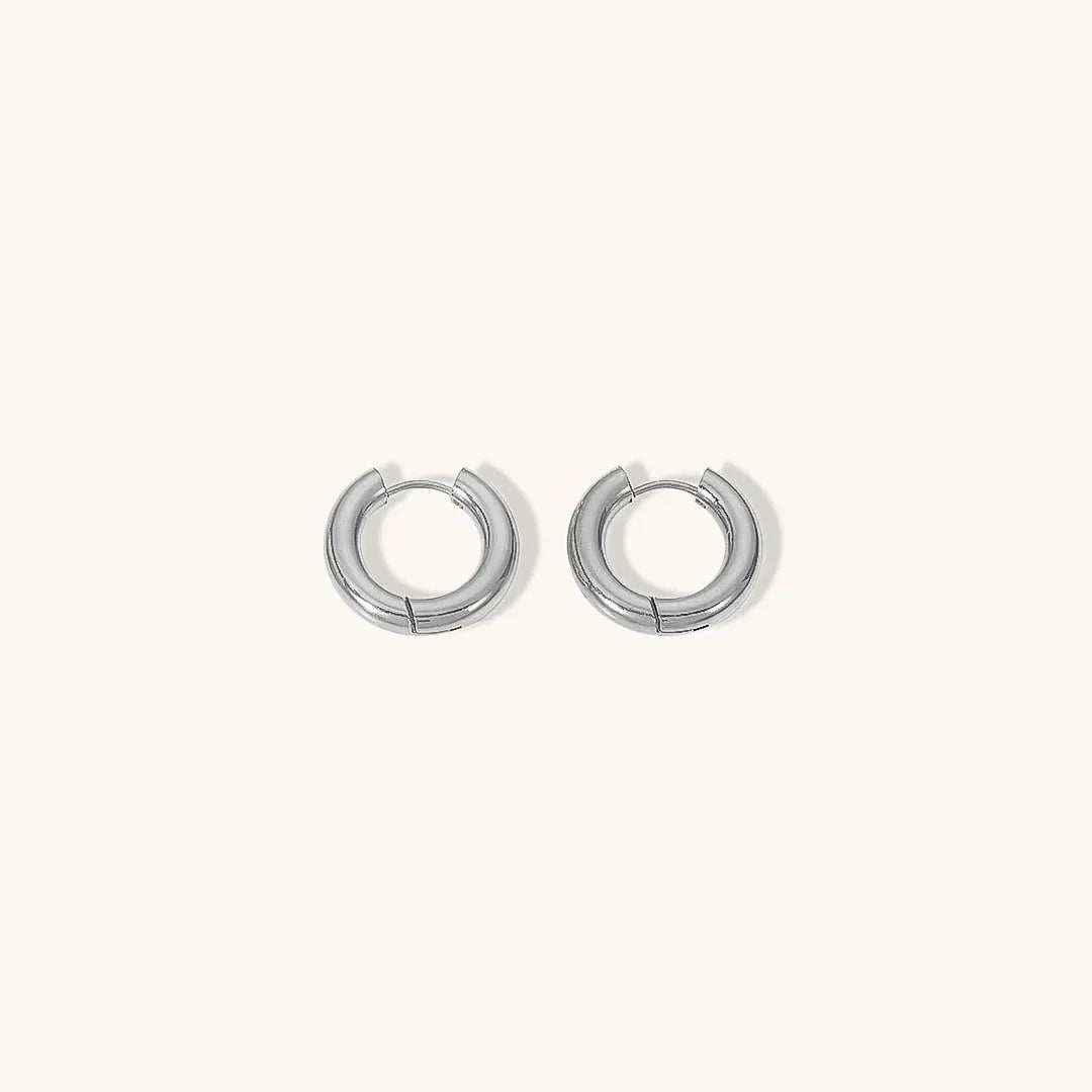 [Echo Fine]Bold Round Hoops