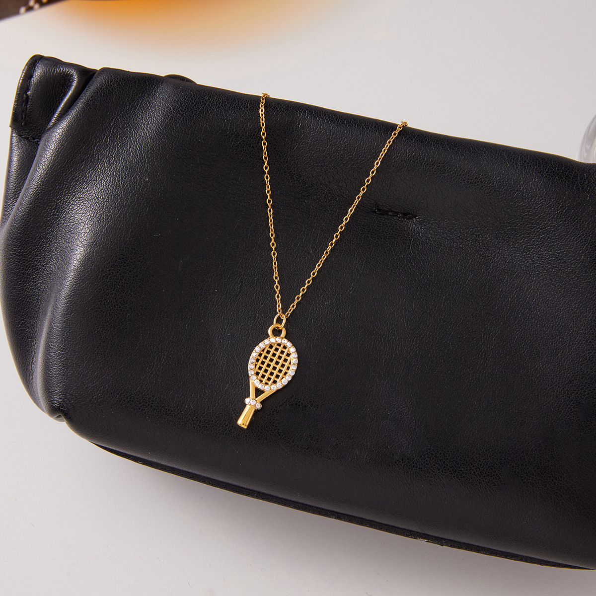 [Echo Fine]Aces Gold Tennis Pendant