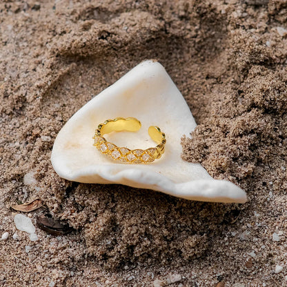 [Echo Fine]Camille Gold Patterned Ring