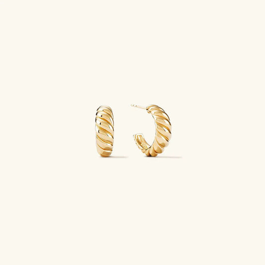 [Echo Fine]Croissant Arc Earrings