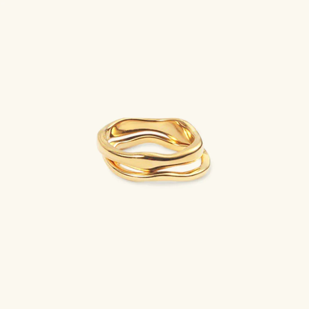 [Echo Fine]Dianne Gold Stacker Ring
