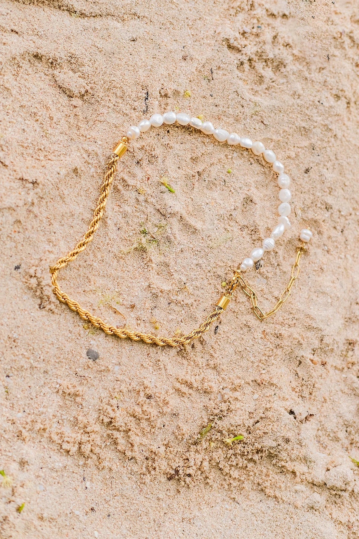 [Echo Fine]Dualia Gold Pearl Necklace