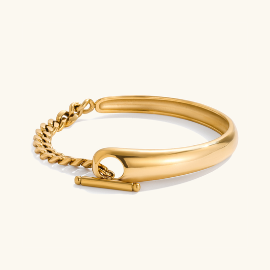 [Echo Fine]Myrna Chained Gold Bangle