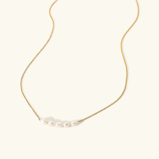 [Echo Fine]Elle Gold Pearl Necklace