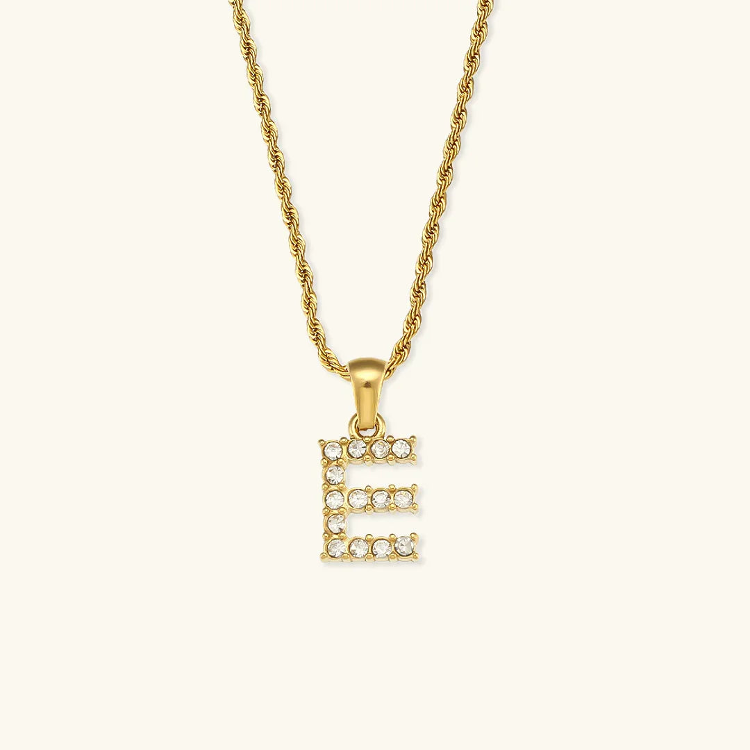 [Echo Fine]Maeve Letter Initial Diamond Necklace