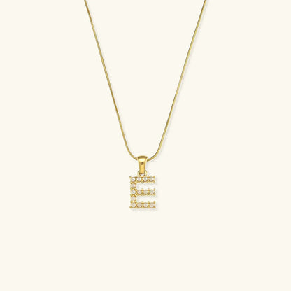 [Echo Fine]Augustine Initial Letter Pearl Necklace
