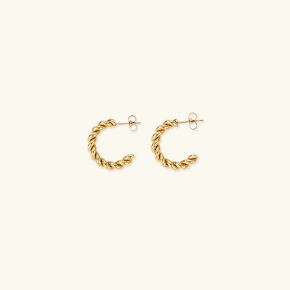 [Echo Fine]Gigi Twist Gold Earrings