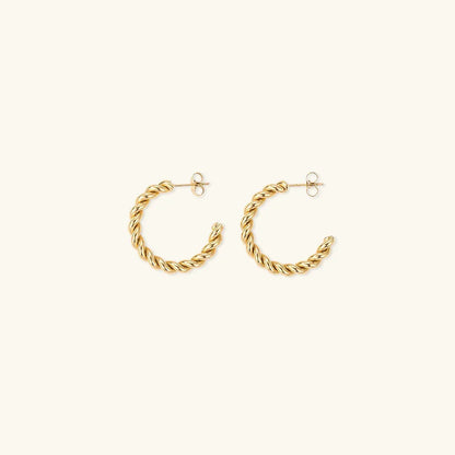 [Echo Fine]Gigi Twist Gold Earrings