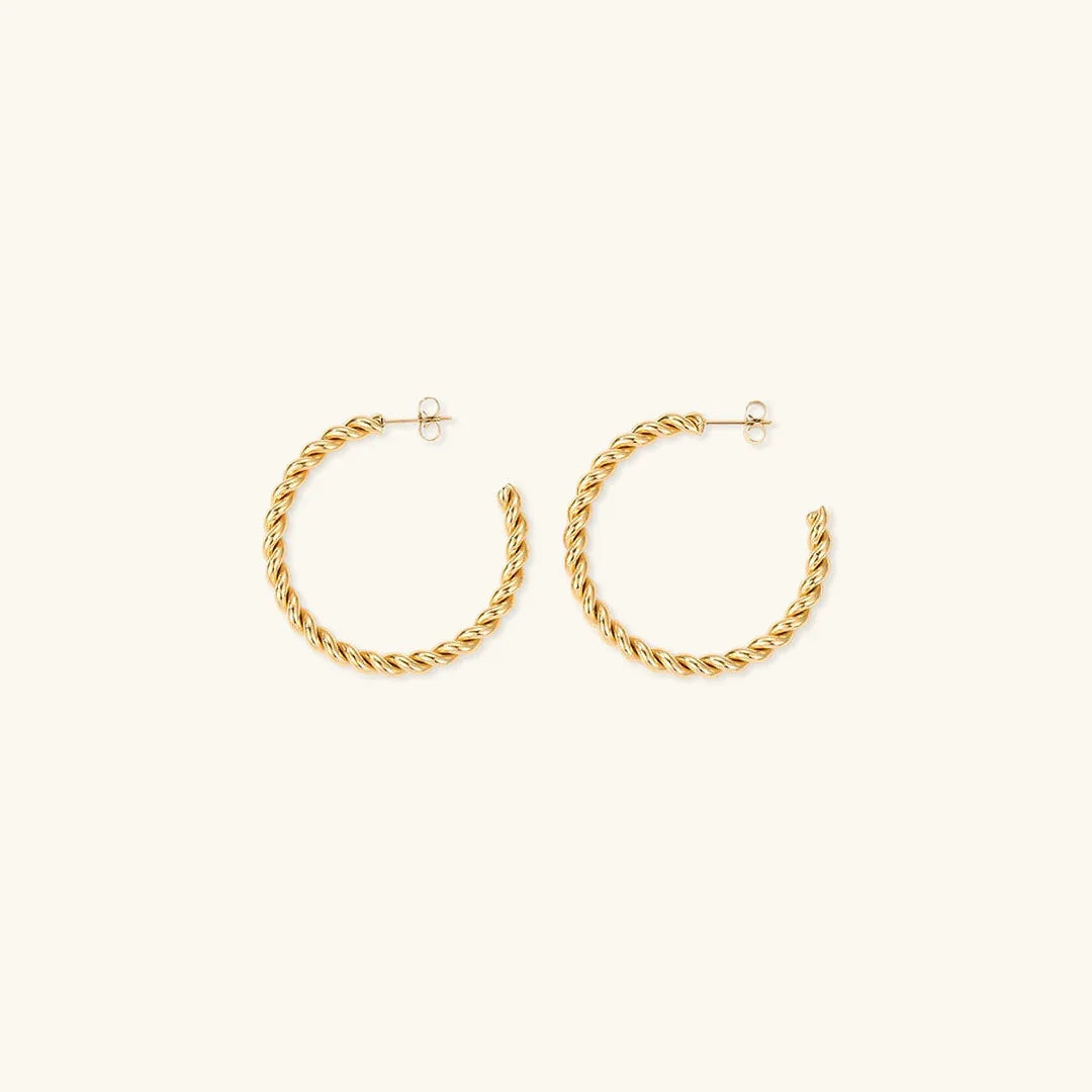 [Echo Fine]Gigi Twist Gold Earrings
