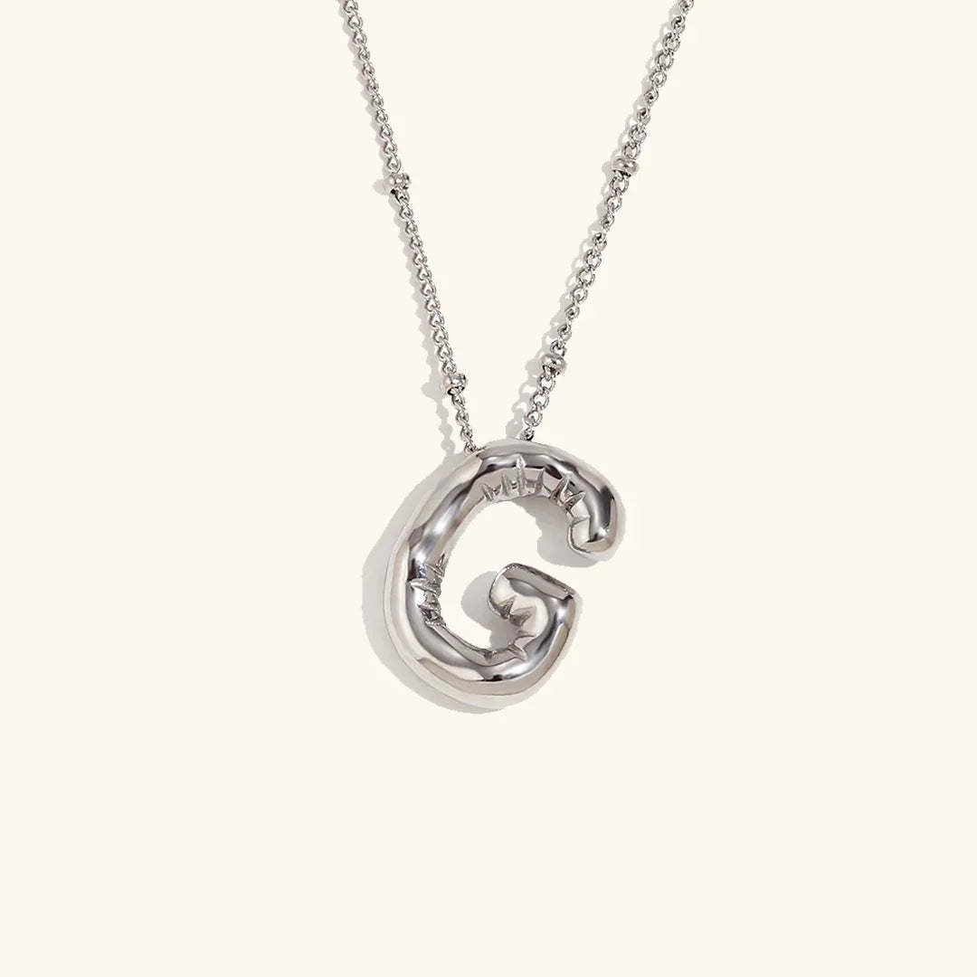 [Echo Fine]Balloon Gold Initial Necklace