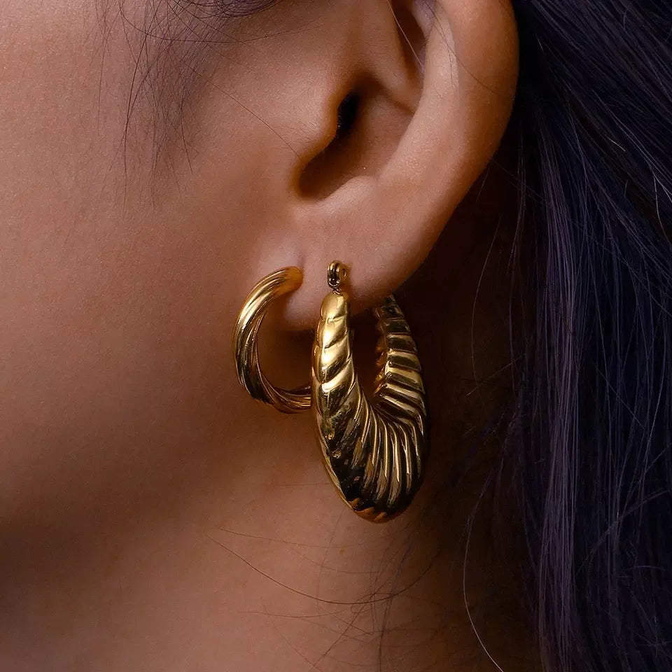 [Echo Fine]Camila Croissant Earrings