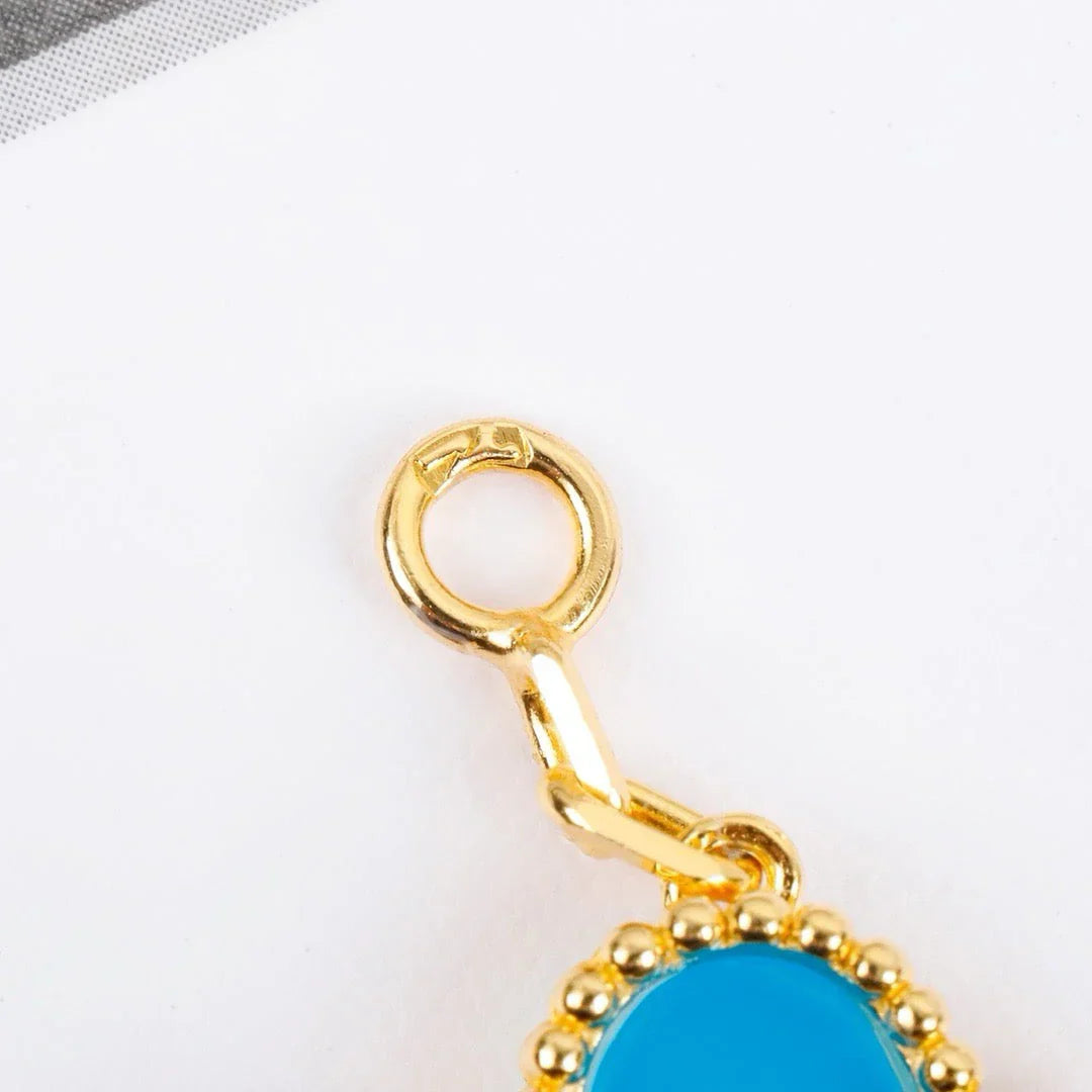 [ECHO ] CLOVER 5 MOTIF TURQUOISE BRACELET COLLECTION
