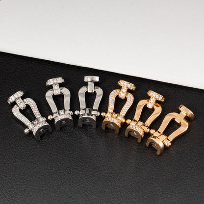 [ECHO ]FORCE LARGE HORSESHOE FULL DIAMOND BRACELET ROSE GOLD