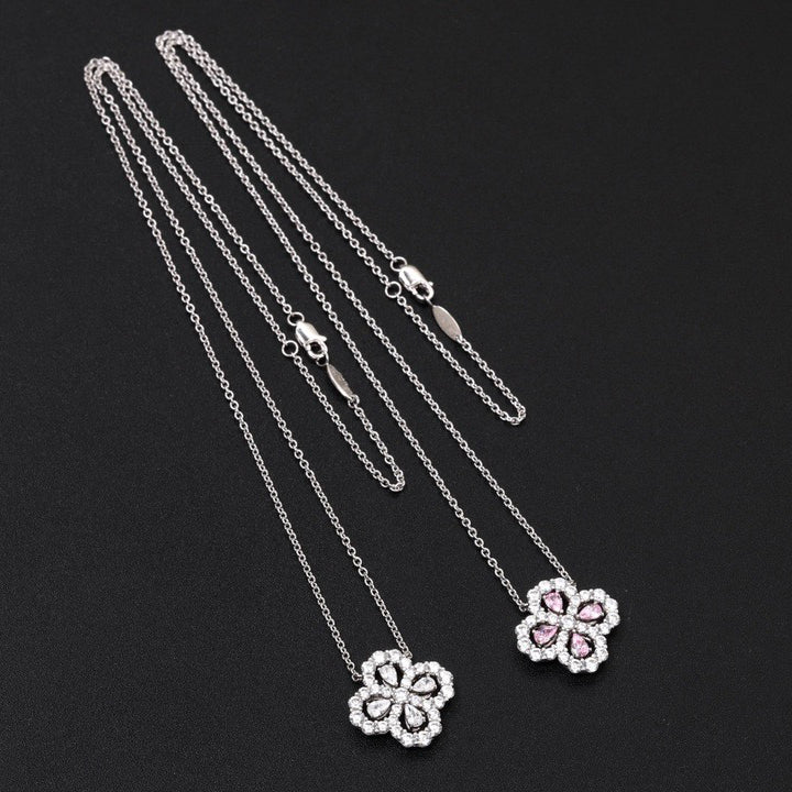 [ECHO ]LOOP NECKLACE FULL MOTIF DIAMOND 16MM MULTIPLE COLORS