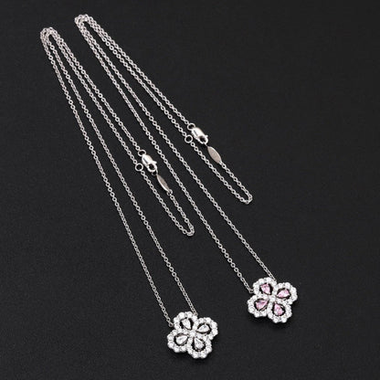 [ECHO ]LOOP NECKLACE FULL MOTIF DIAMOND 16MM MULTIPLE COLORS